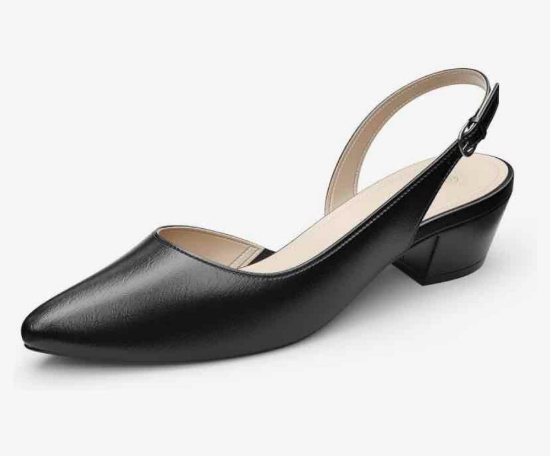 Women's Low Heel Slingback Pumps Size 6