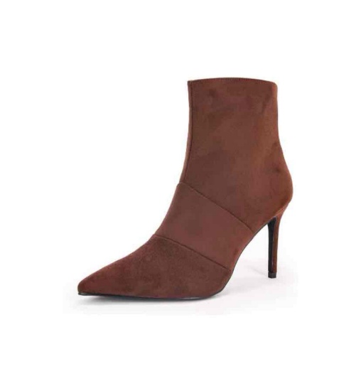 VETASTE Dress Boots for Women, High Heel Boots Ankle Boots Stiletto Pointed Toe Booties Classical