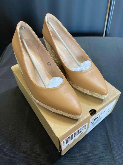 Juliet Holy Womens Wedge Pumps Espadrilles Wedges Sandals Slip On Closed Toe Platform Heeled Sandal