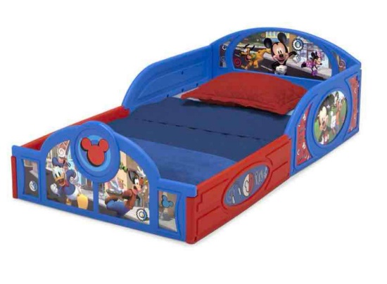 Delta Children Mickey Mouse Plastic Sleep and Play Toddler Bed