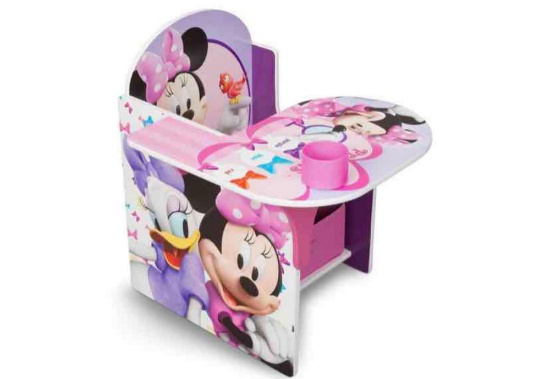 Delta Children Minnie Mouse Chair Desk with Storage Bin