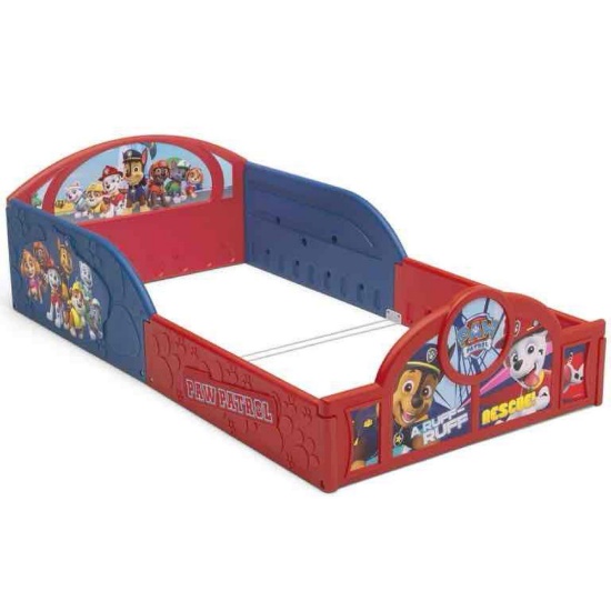 PAW Patrol Plastic Sleep and Play Toddler Bed by Delta Children