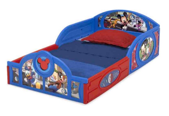 Delta Children Mickey Mouse Plastic Sleep and Play Toddler Bed