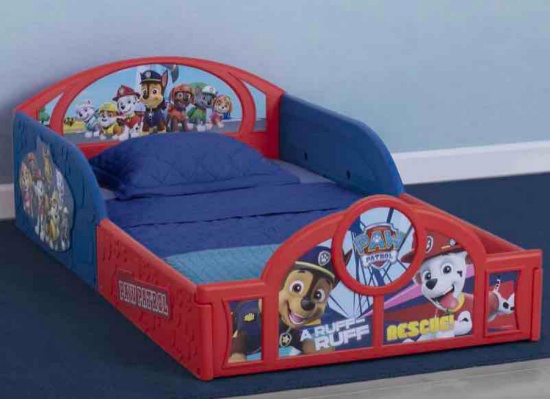 Delta Children PAW Patrol Plastic Sleep and Play Toddler Bed