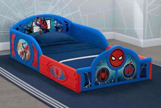 Delta Children Spider-Man Sleep and Play Toddler Bed