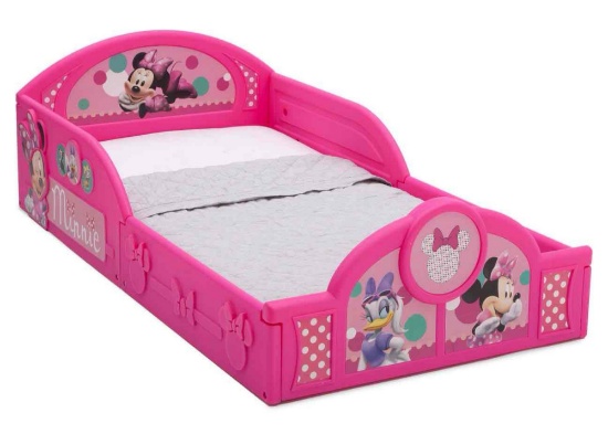 Delta Children Minnie Mouse Plastic Sleep and Play Toddler Bed