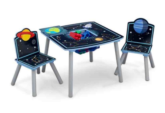 Space Adventures Kids Wood Table and Chair Set