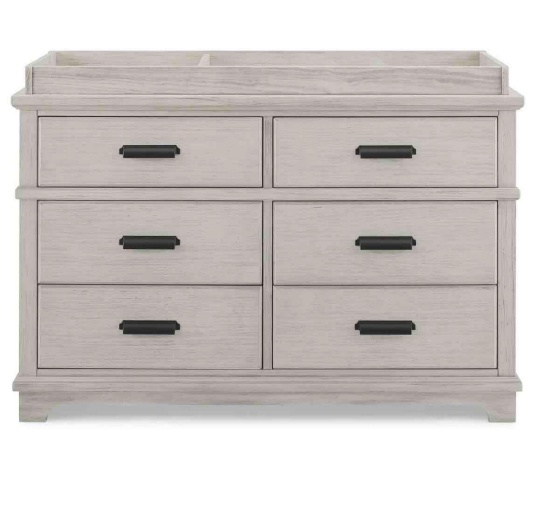Asher 6 Drawer Dresser with Changing Top
