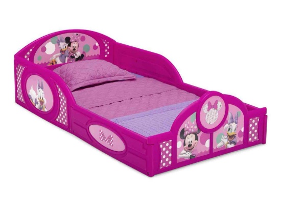 Delta Children Minnie Mouse Plastic Sleep and Play Toddler Bed