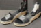 Coutgo Espadrille Wedge Sandals for Women Open Toe Adjustable Size 11