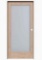 Frosted Glass Unfinished Cedar Prehung Interior Door 80? x32?