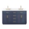 Altair Gavino 60 in. W x 22 in. D x 34 in. H Bath Vanity in Royal Blue with Grain White Composite