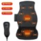Costway Vibration Massage Seat Cushion Car 10 Vibration Motors Seat Back Massager