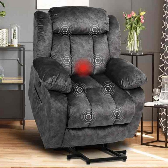 Power Lift Recliner Massage Chair for Elderly