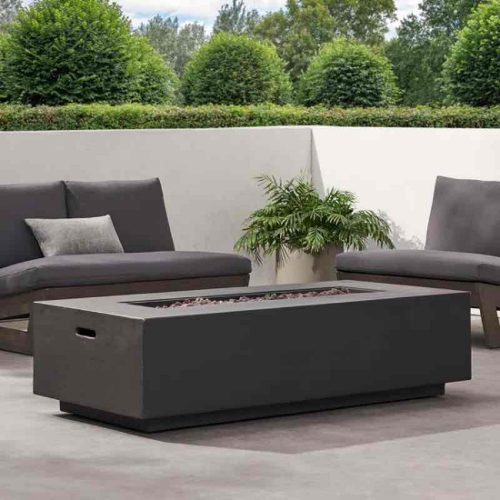Concrete Propane Outdoor Gas Fire Pit Table