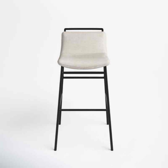 Mylo Upholstered Counter Stool with Metal Frame