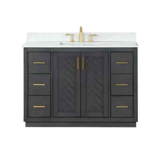 Gazsi 48 in. W x 22 in. D x 34 in. H Bath Vanity
