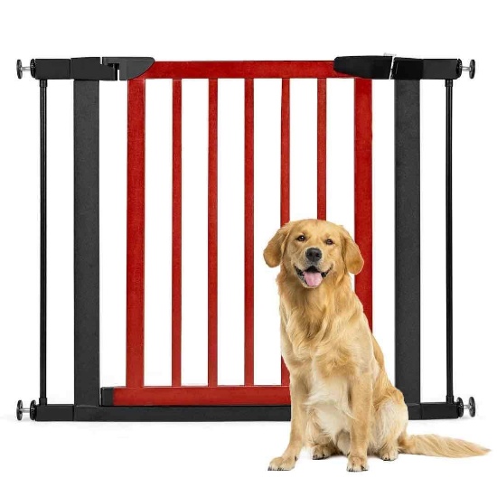 Walk Through Pet Safety Gate, Fit Opening 29.5'' to 38'' Wide