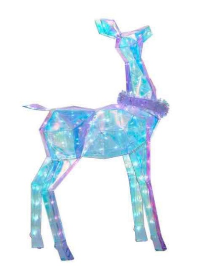 Pre-Lit Prismatic Deer Christmas Decoration