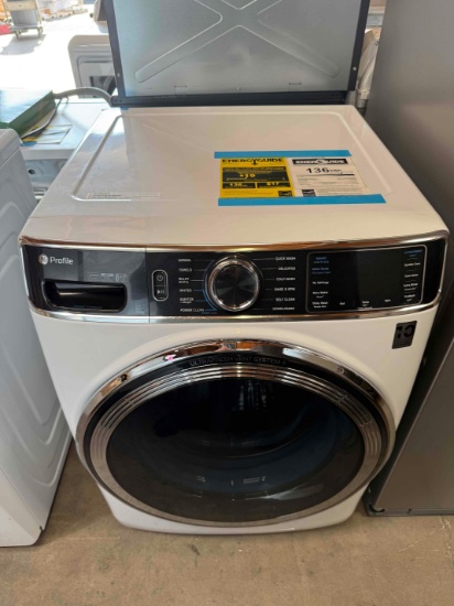 GE Profile - 5.3 Cu. Ft. High-Efficiency Stackable Smart Front Load Washer with Steam and UltraFresh