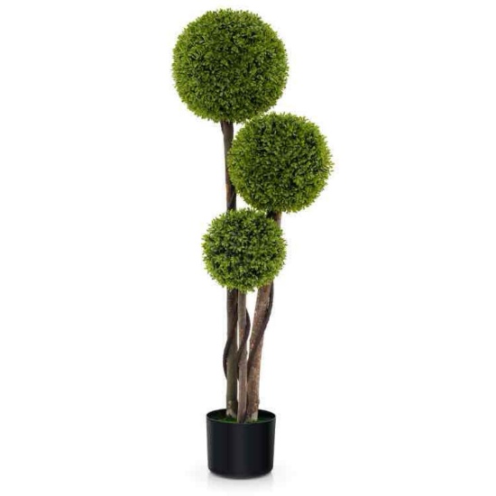 4FT Boxwood Artificial Topiary Ball Tree