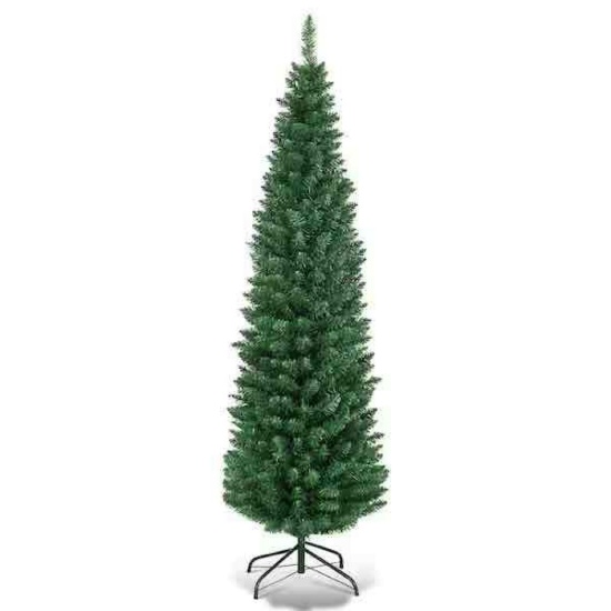 5 ft. PVC Unlit Artificial Slim Pencil Christmas Tree
