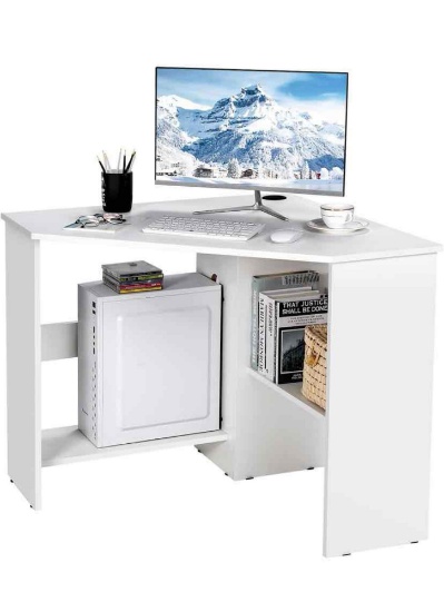 Costway Corner Computer Desk Triangle