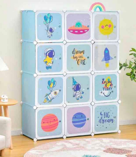 12 Cubes Storage Organizer White