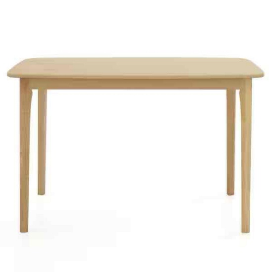 Costway Natural Solid Wood 4 Legs Dining Table Rectangular Farmhouse Kitchen