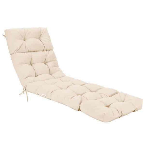 Outdoor Lounge Chair Cushion Indoor Outdoor Beige