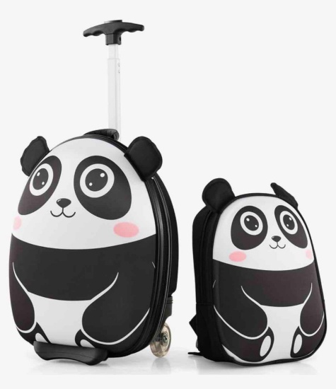 HONEY JOY Kids Luggage, 12? Children Hardshell Backpack & 16? Toddler Travel Rolling Suitcase