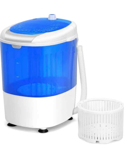 Costway Portable Mini Washing Machine w/Spin Basket & Rotary Controller for Home