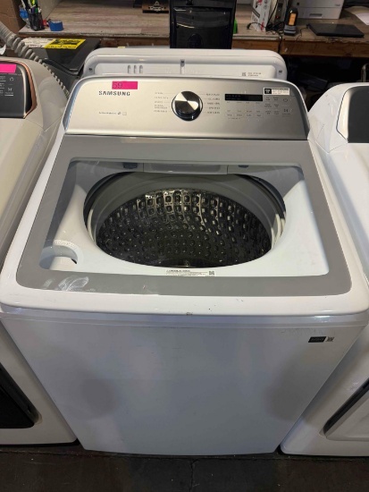 Samsung - 5.0 Cu. Ft. High-Efficiency Top Load Washer with Active WaterJet - White