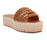 Coutgo Womens Platform Slides Sandals Espadrilles Braided (Size 9)