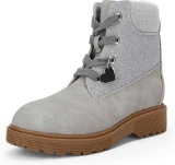 Girls Side Zipper Lace Up Ankle Boots Fashion Size 4