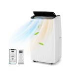 Total Tactic 12000 BTU Portable Air Conditioner With Heat & Smart Wi-Fi, White