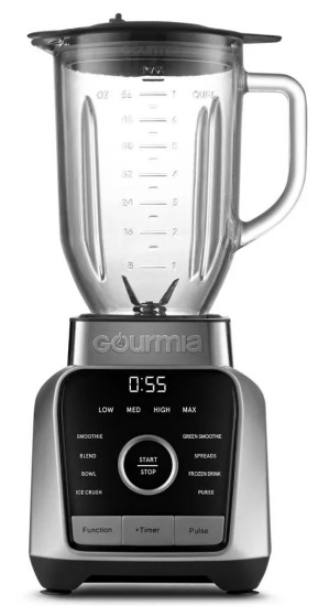 Gourmia Digital Blender with 8 Total Blend Programs, 4 Speeds