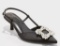 Women's Annette Satin Slingback Heels with Memory Foam Insole Size US 9.5- A New Day