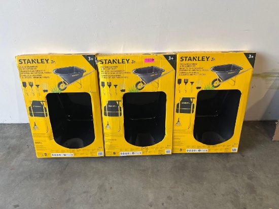 QTY-3 Stanley Junior wheelbarrow set