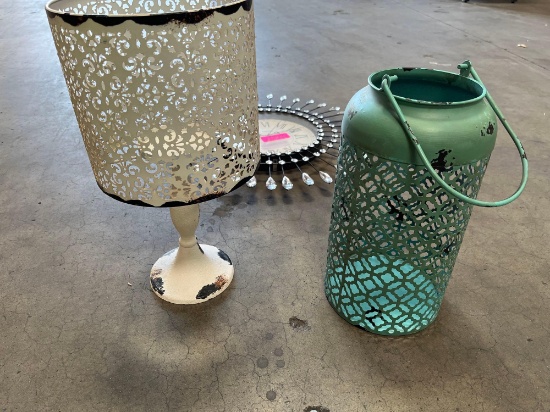 Household Candle Holder, Clock, Decor items.