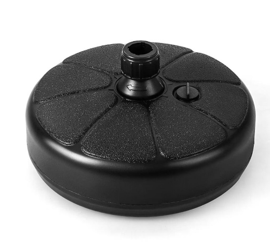 Black Water filled Umbrella Stand Black.