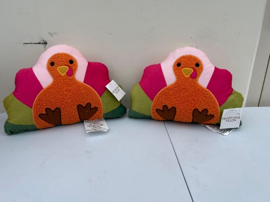 Qty. 2 Turkey Pillow