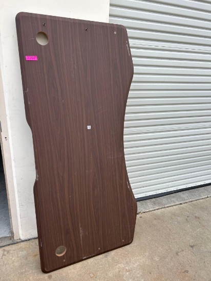 large brown table top aprox 34in x 72in