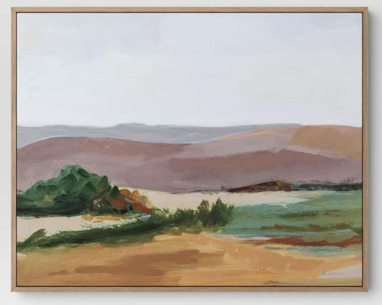 30" x 24" Landscape Framed Canvas Natura