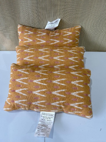 Lumbar Woven Ikat Pillow
