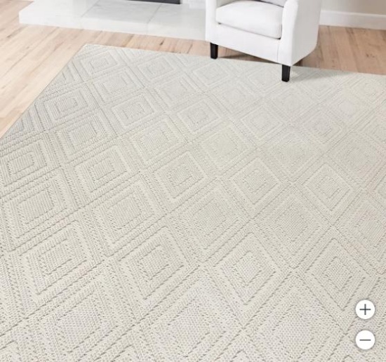 Regent Area Rug Collection, Mallory Cream G19034 7ft 10in x 10ft