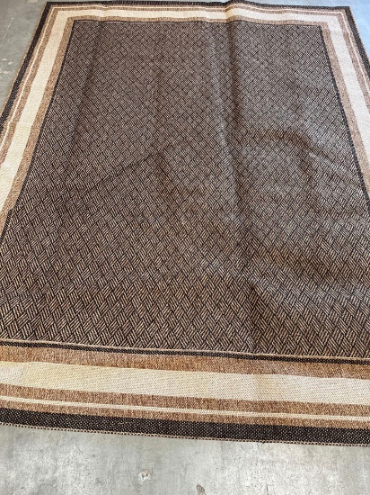 Ravenna collection Rug Tyler Chestnut Sand Black 7ft 10in x 10ft.