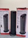 QTY 2 Lasko digital ceramic tower full room heater model # CT22495