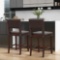 Costway 2 Piece Brown Bar Chair Set