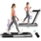 Costway SuperFit Treadmill 2-in-1 Folding 2.25 HP App Speaker